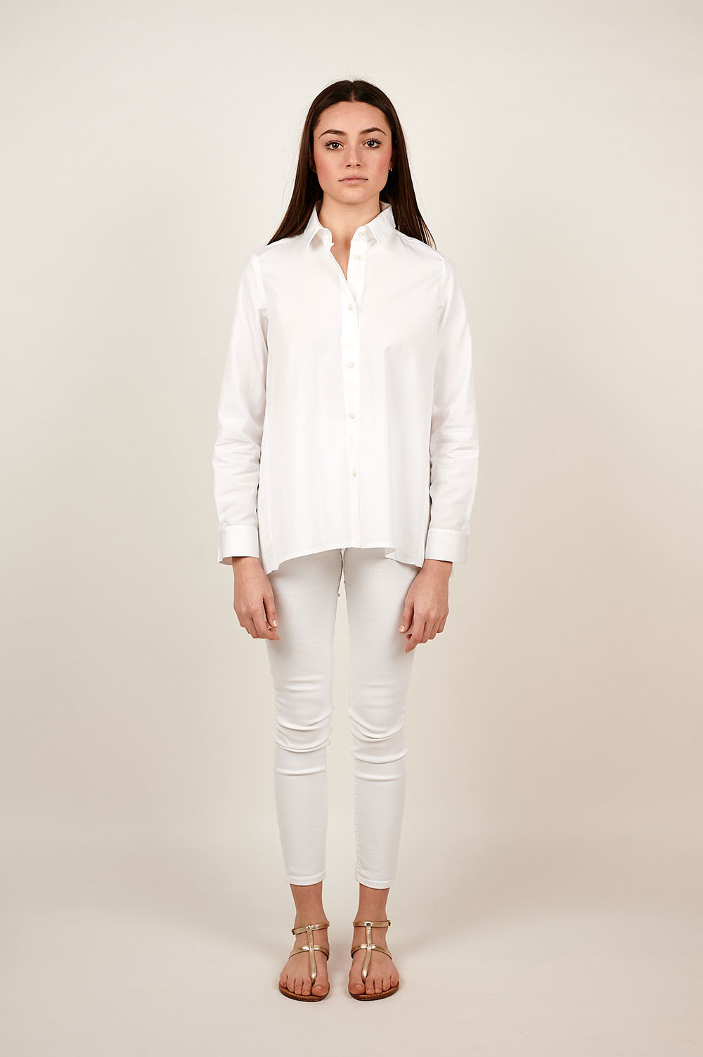 Camicia bianca con pliss�